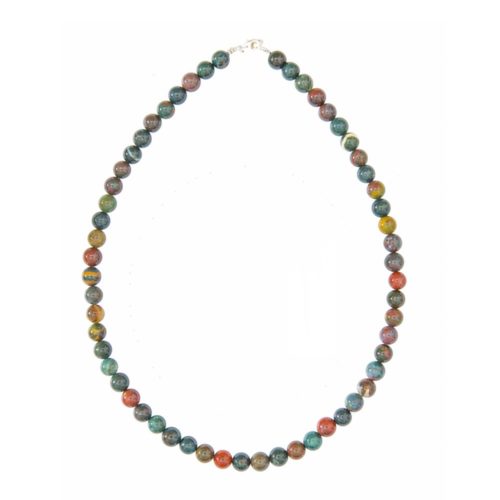 collar piedra de sangre 8mm