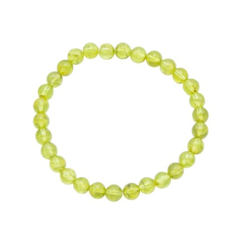 Bracelet chrysolite 6mm