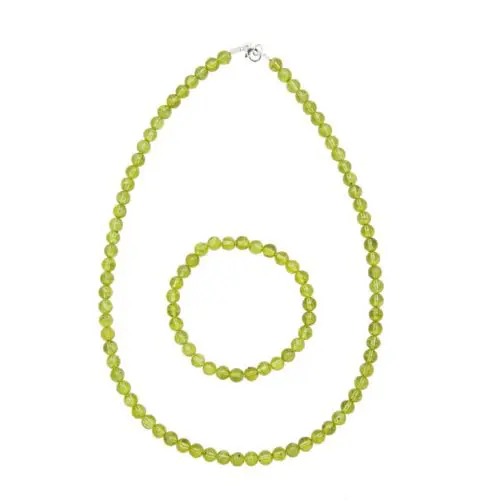 parure chrysolite 6mm