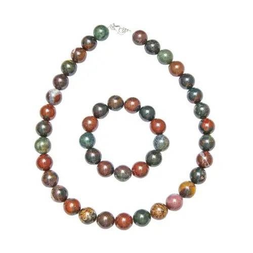 parure pierre de sang 14mm