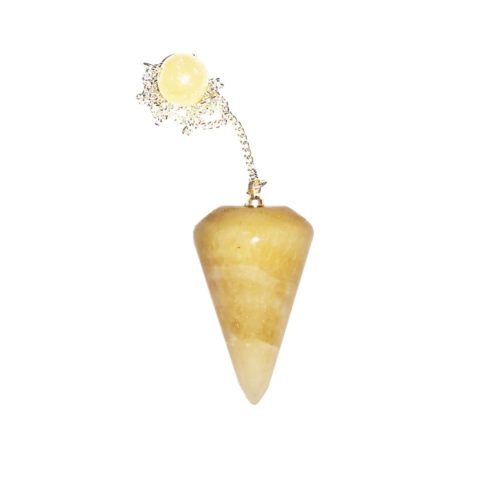 pendule-calcite-orange-cone