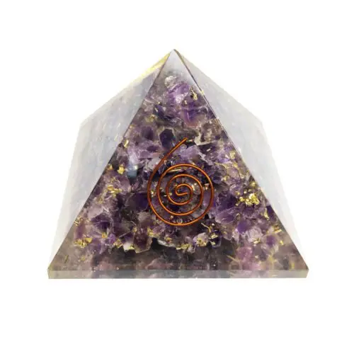 pyramide orgonite amethyste 60 70mm