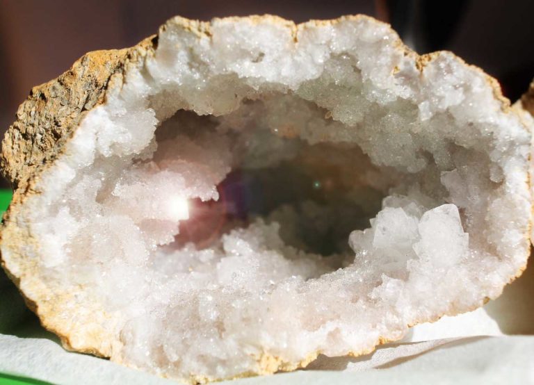 geoda de cristal de roca