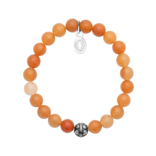 Bracelet Aventurine orange et Sphère