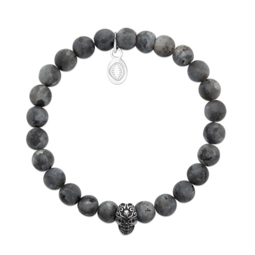 Bracelet Labradorite et Crâne