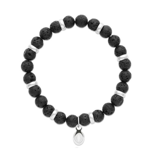 Bracelet Pierre de Lave et Anneaux