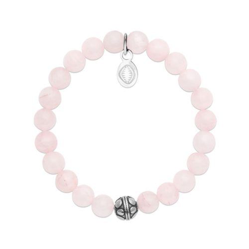 Bracelet Quartz rose et Sphère