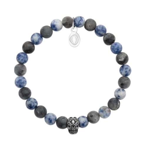 Bracelet Sodalite et Crâne