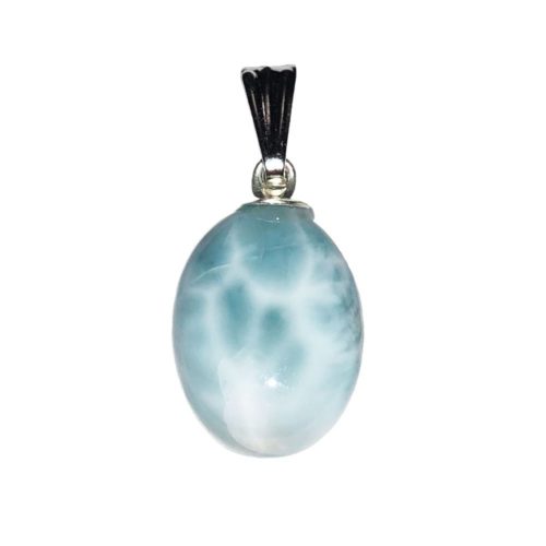 pendentif larimar pierre plate
