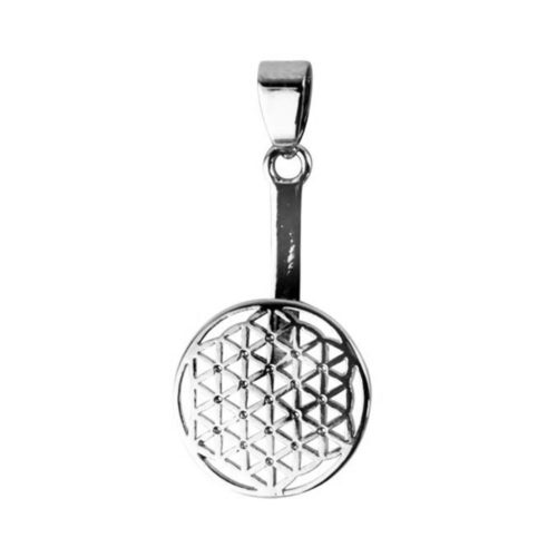 flor de vida plateada pi chino