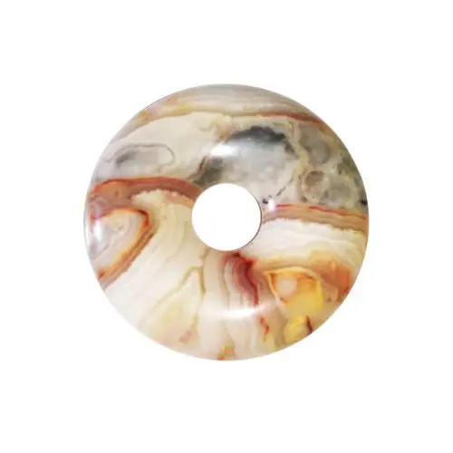 pi chinois donut agate crazy lace 30mm