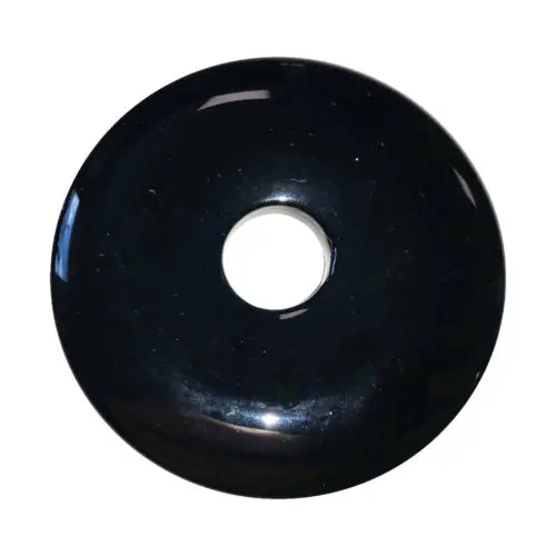 pi chinois donut agate noire 50mm
