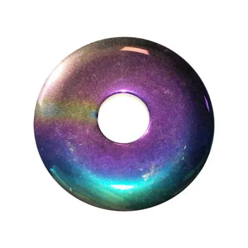 pi chino donut hematita arco iris 40mm