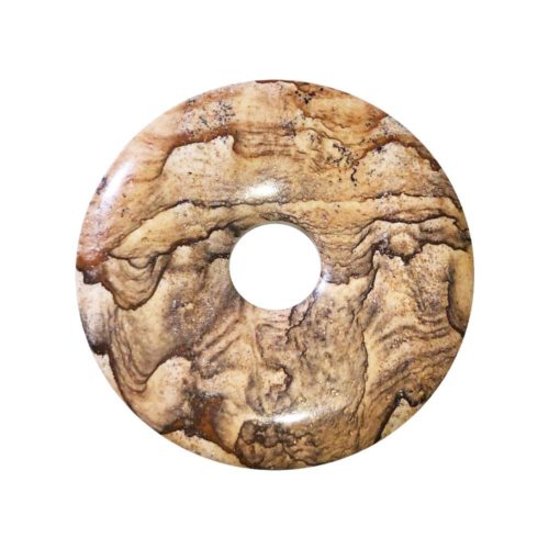 pi chinois donut jaspe paysage 40mm