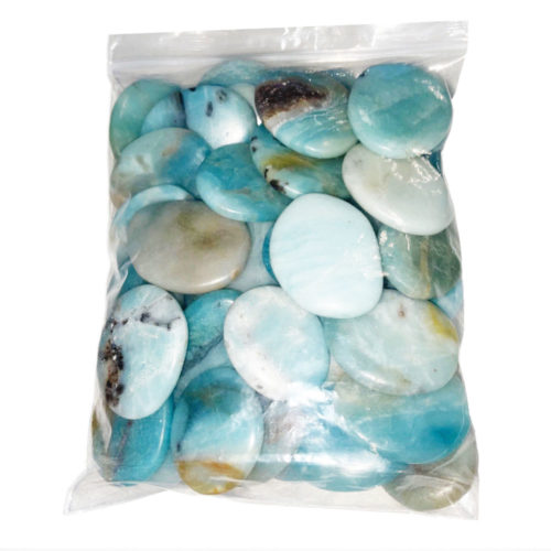 sachet pierres plates amazonite