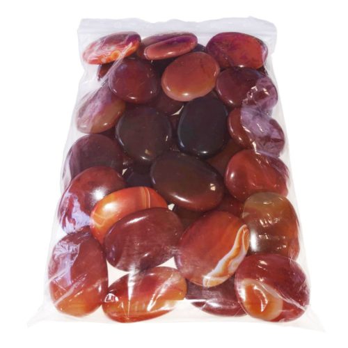 sachet pierres plates cornaline