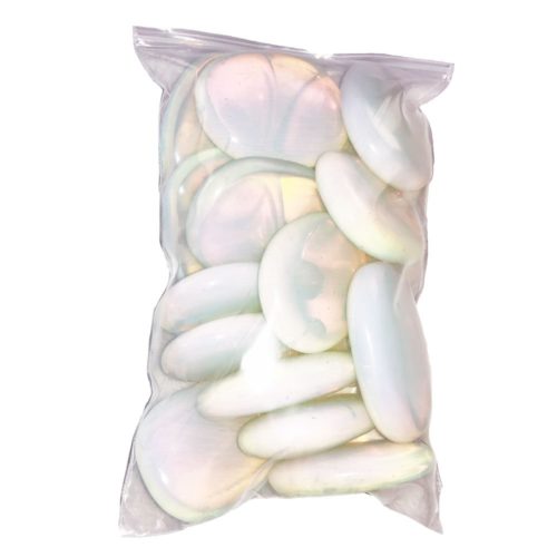 sachet pierres plates opale synthétique