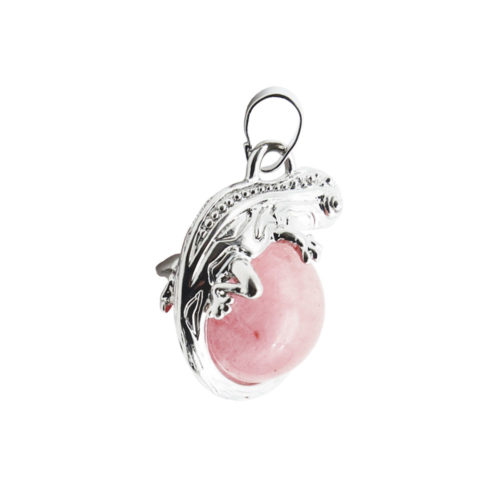 pendentif cristal melo d'eau lezard