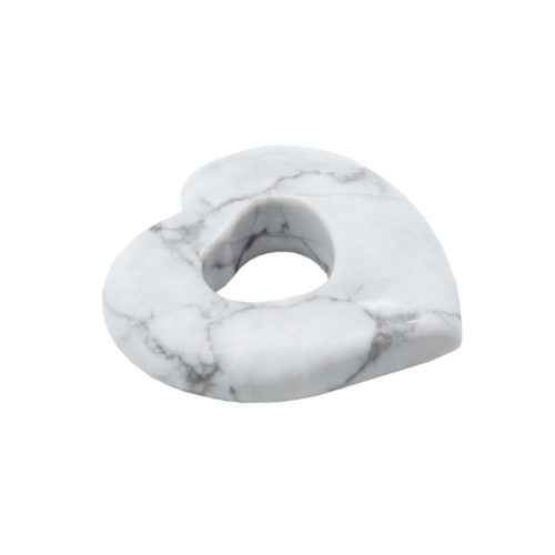 pendentif pi chinois ou donut howlite coeur