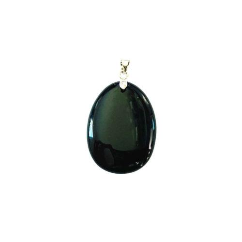pendentif-agate-noire-pierre-plate