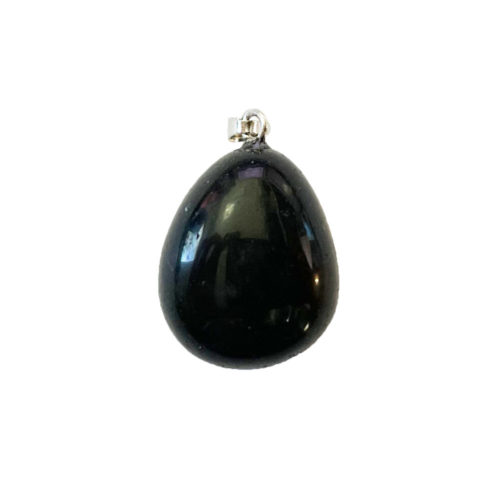 pendentif-agate-noire-pierre-roulee