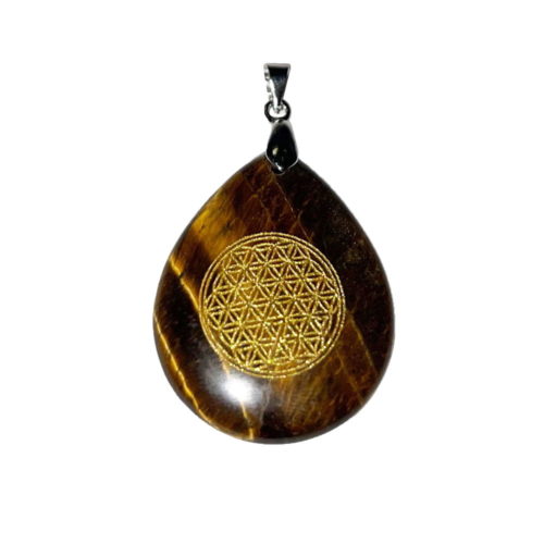 pendentif-oeil-de-tigre-goutte-fleur-de-vie